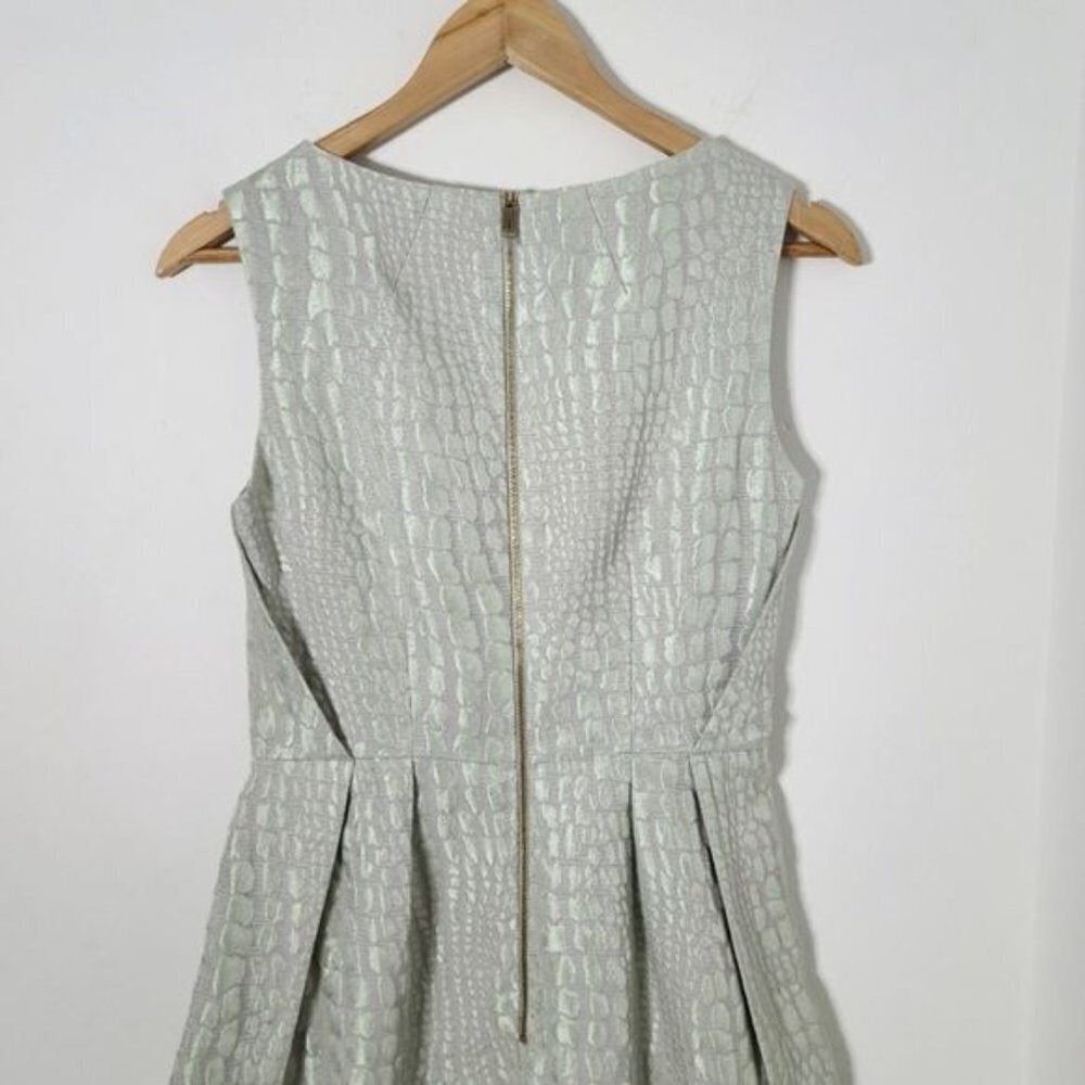 NWT 𝅺Ted Baker Kaleen Textured Jacquard Dress in Mint Green Ted Size 1/US 4 - Picture 10 of 16